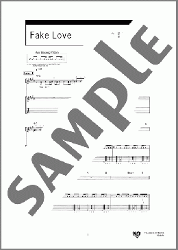 Fake Love(家入 レオ) 楽譜 ギター（弾き語り） 初～中級 ダウンロード 定額サブスク