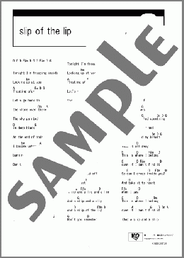 slip of the lip(FACT) 楽譜 ギター（コード） ダウンロード