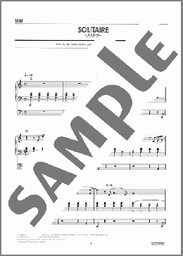 SOLITAIRE(ソリテアー)(Neil Sedaka) 楽譜 エレクトーン（ソロ） 8級 ダウンロード