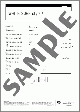WHITE SURF style 5.(スーパーカー) 楽譜 ギター（コード） ダウンロード