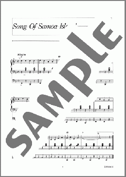 Song Of Samoa Island(サモア島の歌)(TRADITIONAL) 楽譜 エレクトーン（ソロ） 9級 ダウンロード