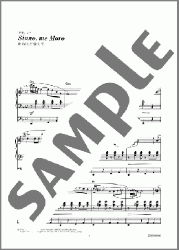 Sinno me Moro(死ぬほど愛して)(CARLO RUSTICHELLI) 楽譜 エレクトーン（ソロ） 5～3級 ダウンロード