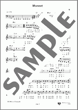 Moment(SMAP) 楽譜 メロディ ダウンロード