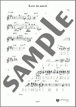 Love so sweet(嵐) 楽譜 メロディ ダウンロード