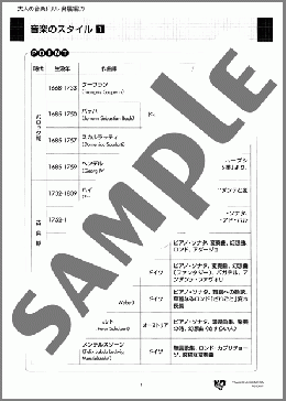 大人の音楽ドリル 発展編(7)　知識編/音楽のスタイル～ポピュラー音楽まで(汐巻 公子(著者)) 楽譜 ピアノ（教則・音楽理論） ダウンロード