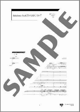 database feat.TAKUMA(10-FEET)(MAN WITH A MISSION) 楽譜 バンドスコア 中級 ダウンロード