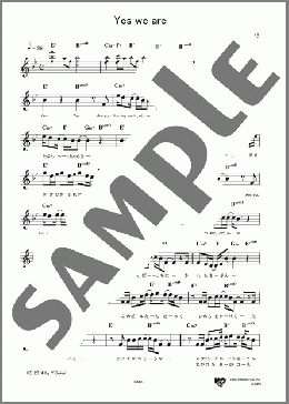 Yes we are(SMAP) 楽譜 メロディ ダウンロード