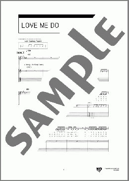 LOVE ME DO(Rihwa) 楽譜 ギター（弾き語り） 初～中級 ダウンロード 定額サブスク