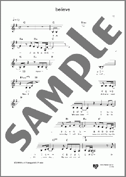 believe(山口 由子) 楽譜 メロディ ダウンロード