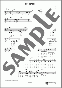 sweetness(MISIA) 楽譜 メロディ ダウンロード