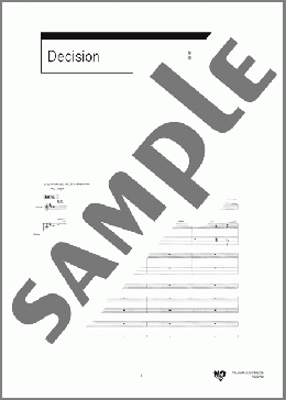 Decision(ONE OK ROCK) 楽譜 バンドスコア 中～上級 ダウンロード 定額サブスク