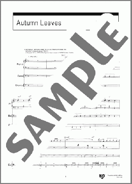 Autumn Leaves(BILL EVANS TRIO) 楽譜 バンドスコア 上級 ダウンロード 定額サブスク