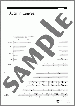 Autumn Leaves(JULIAN ”CANNONBALL” ADDERLEY) 楽譜 バンドスコア 上級 ダウンロード 定額サブスク