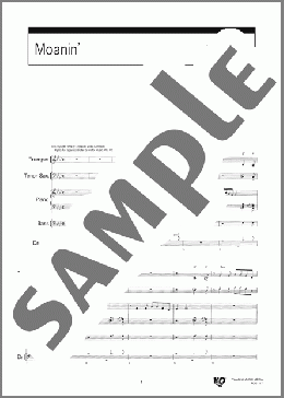 Moanin'(ART BLAKEY AND THE JAZZ MESSENGERS) 楽譜 バンドスコア 上級 ダウンロード 定額サブスク