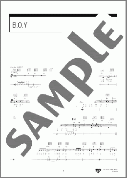 B.O.Y(miwa) 楽譜 ギター（弾き語り） 初級 ダウンロード 定額サブスク