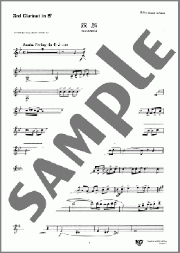 宝島(3rd Clarinet in B♭)(T-SQUARE) 楽譜 吹奏楽（パート） ダウンロード 定額サブスク