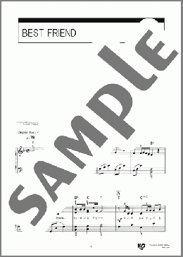 BEST FRIEND(SMAP) 楽譜 ピアノ（ソロ） 初級 ダウンロード