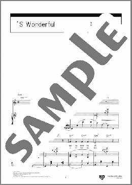 S Wonderful(G.Gershwin/I.Gershwin) 楽譜 ピアノ & ボーカル 中～上級 ダウンロード 定額サブスク