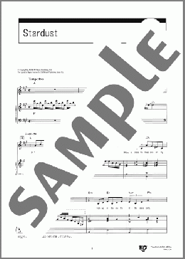 Stardust(H.Carmichael) 楽譜 ピアノ & ボーカル 中～上級 ダウンロード 定額サブスク