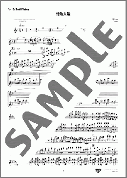 情熱大陸(1st & 2nd Flutes)(葉加瀬 太郎) 楽譜 吹奏楽（パート） ダウンロード 定額サブスク