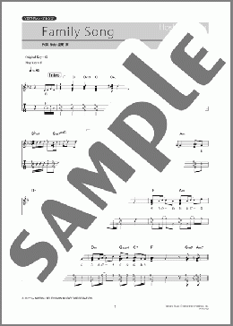 Family Song(星野 源) 楽譜 ウクレレ（ソロ） 中級 ダウンロード 定額サブスク
