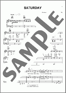 Saturday(Carpenters) 楽譜 ピアノ & ボーカル & ギター ダウンロード