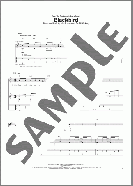 Blackbird(The Beatles) 楽譜 ギター（ソロ） ダウンロード
