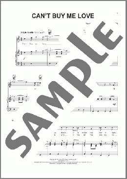 Can't Buy Me Love(The Beatles) 楽譜 ピアノ & ボーカル & ギター ダウンロード