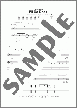 I'll Be Back(The Beatles) 楽譜 ギター（ソロ） ダウンロード