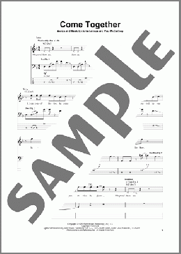 Come Together(The Beatles) 楽譜 ベース ダウンロード