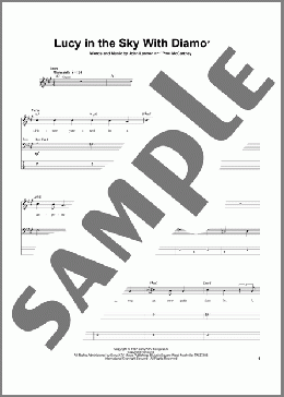 Lucy In The Sky With Diamonds(The Beatles) 楽譜 ベース ダウンロード