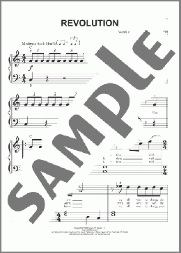 Revolution(The Beatles) 楽譜 ピアノ（ソロ） ダウンロード