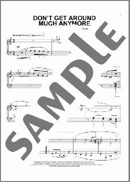 Don't Get Around Much Anymore(Duke Ellington/Lee Evans) 楽譜 ピアノ（ソロ） ダウンロード