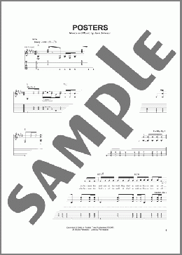 Posters(Jack Johnson) 楽譜 ギター（ソロ） ダウンロード