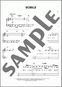 Mobile(Avril Lavigne) 楽譜 ピアノ（ソロ） ダウンロード