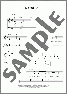 My World(Avril Lavigne) 楽譜 ピアノ（ソロ） ダウンロード