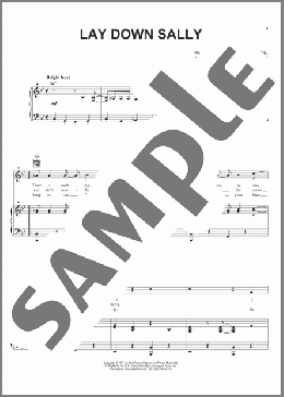 Lay Down Sally(Eric Clapton) 楽譜 ピアノ & ボーカル & ギター ダウンロード