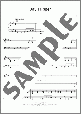 Day Tripper(The Beatles) 楽譜 ピアノ & ボーカル ダウンロード