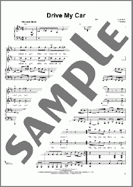 Drive My Car(The Beatles) 楽譜 ピアノ & ボーカル ダウンロード