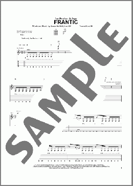 Frantic(Metallica) 楽譜 ギター（ソロ） ダウンロード