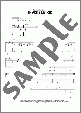 Invisible Kid(Metallica) 楽譜 ベース ダウンロード