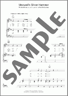 Maxwell's Silver Hammer(The Beatles) 楽譜 ピアノ & ボーカル & ギター ダウンロード