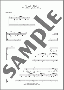 Plug In Baby(Muse) 楽譜 ベース ダウンロード