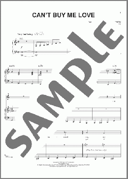 Can't Buy Me Love(The Beatles/Michael Buble) 楽譜 ピアノ & ボーカル ダウンロード