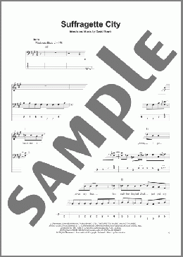 Suffragette City(David Bowie) 楽譜 ベース ダウンロード
