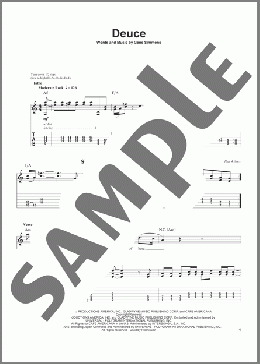 Deuce(KISS) 楽譜 ギタースコア ダウンロード