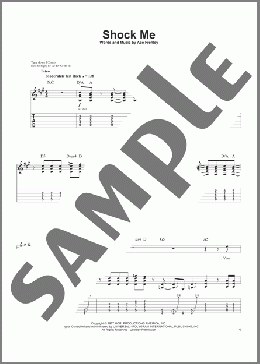 Shock Me(KISS) 楽譜 ギタースコア ダウンロード