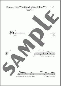 Sometimes You Can't Make It On Your Own(U2) 楽譜 その他 ダウンロード