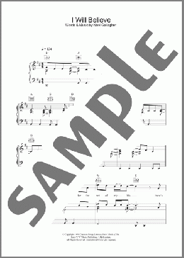 I Will Believe(Oasis) 楽譜 その他 ダウンロード