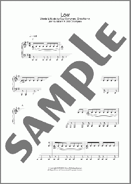 Low(Coldplay) 楽譜 ピアノ（ソロ） ダウンロード